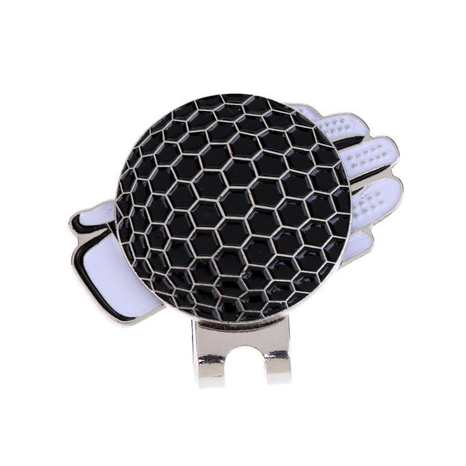 New Funny Glove Golf Hat Clip With Magnetic Ball Marker Golfer Black