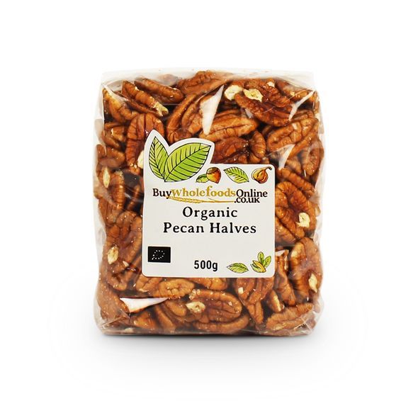 Organic Raw Pecan Nut Halves - 500G
