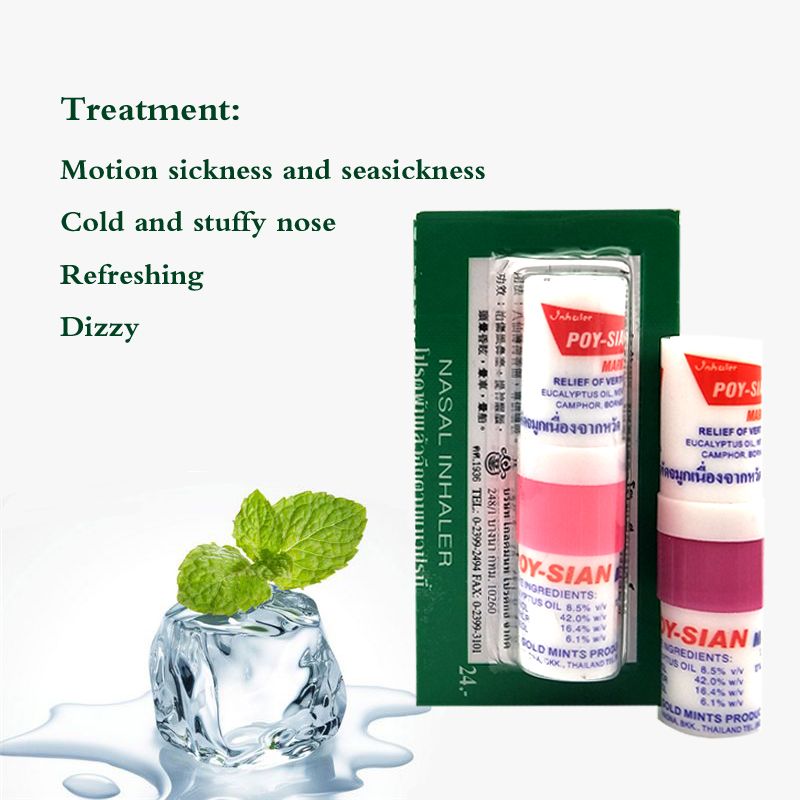 Aroma Smell Poy Thailand Asthma Mark Sian Refreshing Oil 1pcs Dizziness Ii Inhaler 2 Inhaler Stick Breezy Nasal