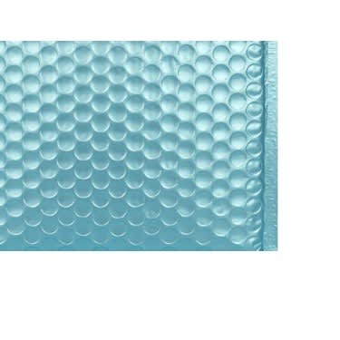 Matt Metallic Foil Bubble Bags - Blue
