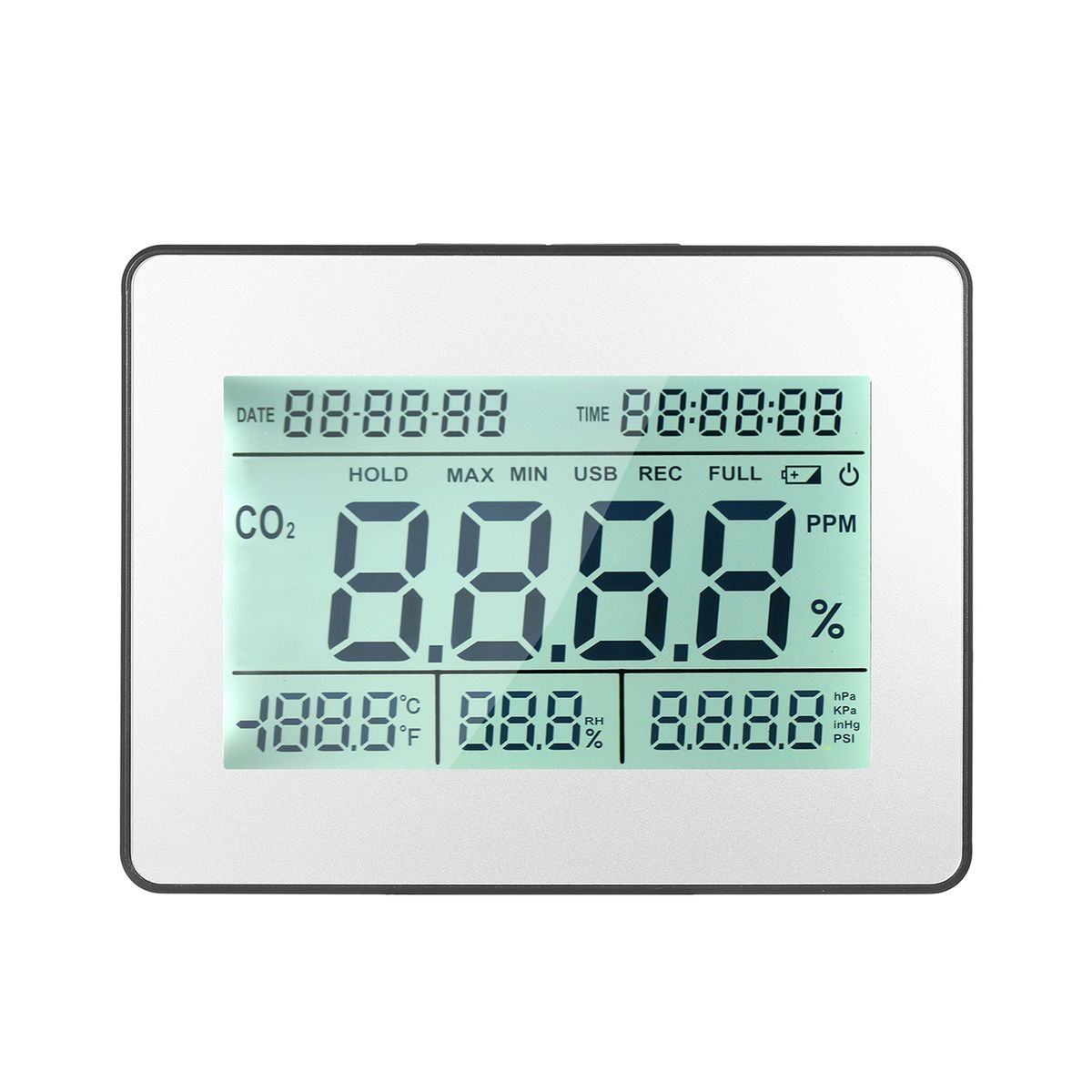 Carbon Dioxide Detector Air Quality Monitor Meter With Data