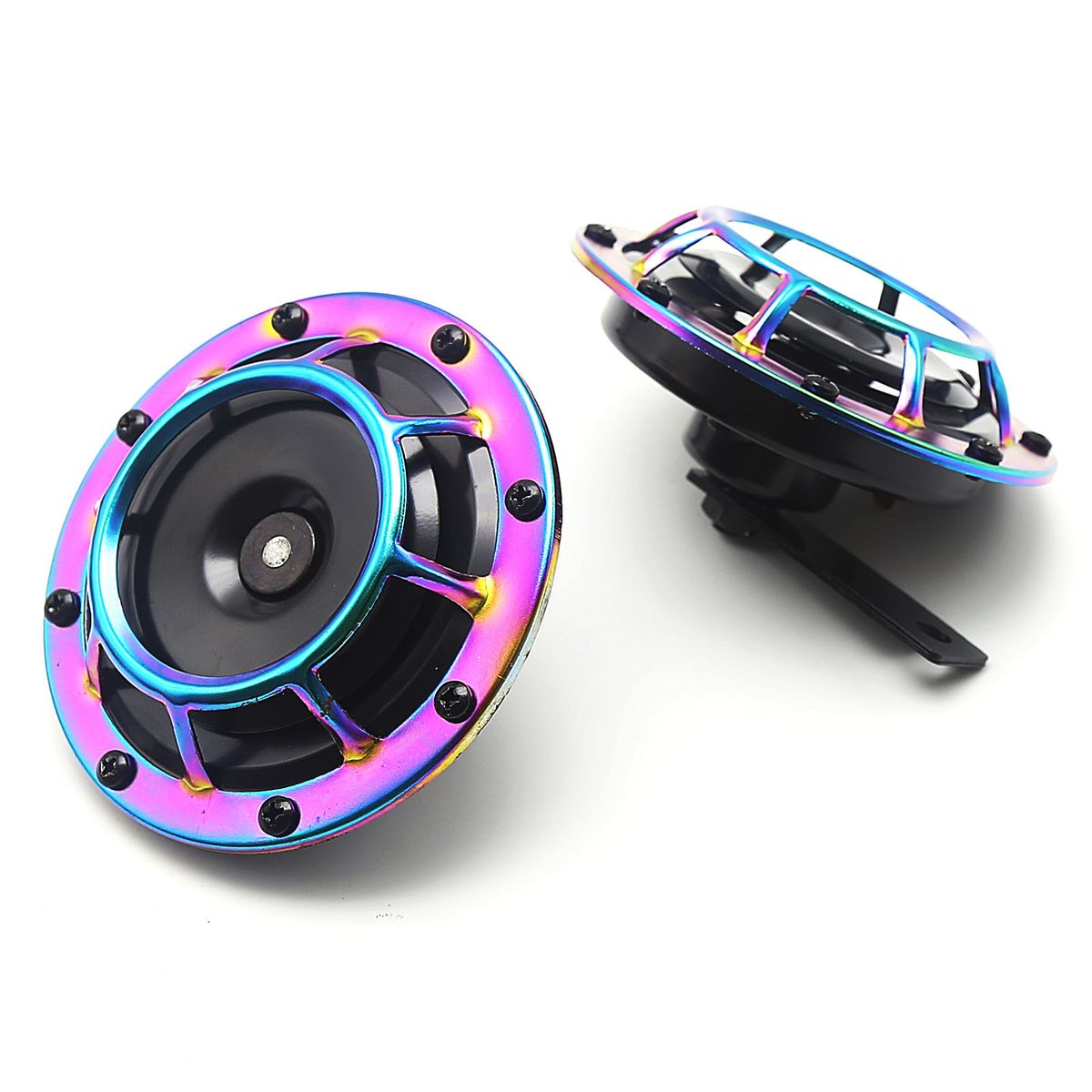 2Pcs 125mm 12V Electric Car Horn Super Loud High Tone/Low