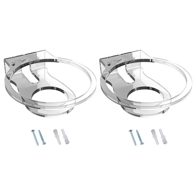 Acrylic Office Speaker Wall Mount Stand Holder For Wall Hanging Clear