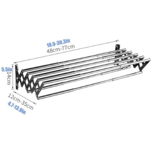 Expandable Wall Mount Stainless Towel Rack