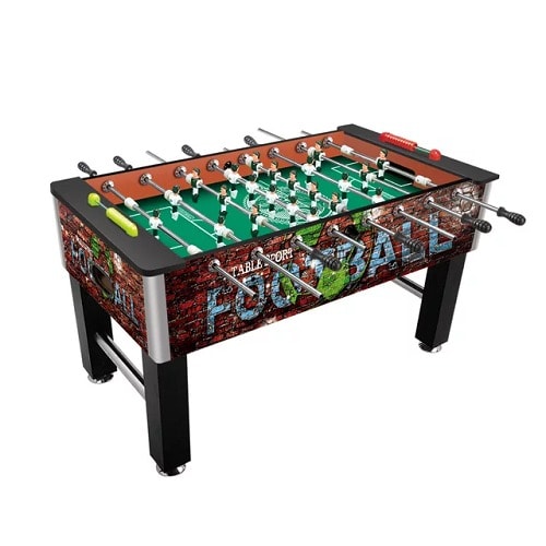 Soccer Table - Football W/ 2 Balls, Manual Score Sliders & Folding Drink Holder