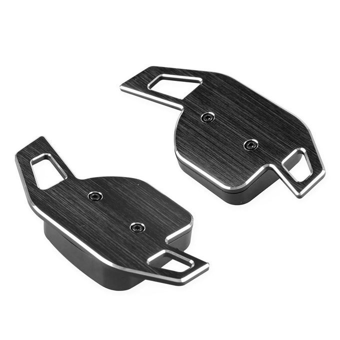 Aluminum Paddle Shift Extensions Steering Wheel Gear Shifters  Ar A  Essories-sliver And Red