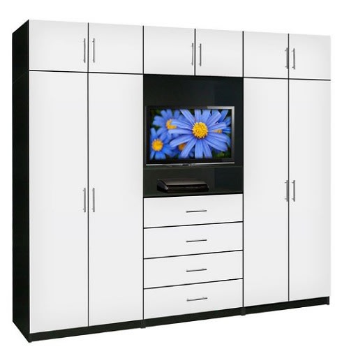 Sadia Besant Wardrobe TV Cabinet X-Tall With Extra Wardrobe Cabinet Storage