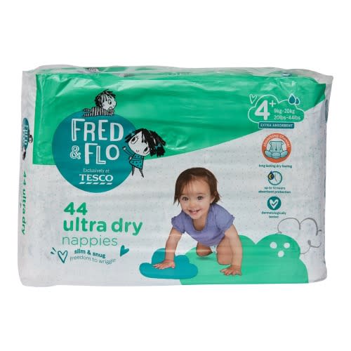 44 Ultra Dry Nappies Size - 4+