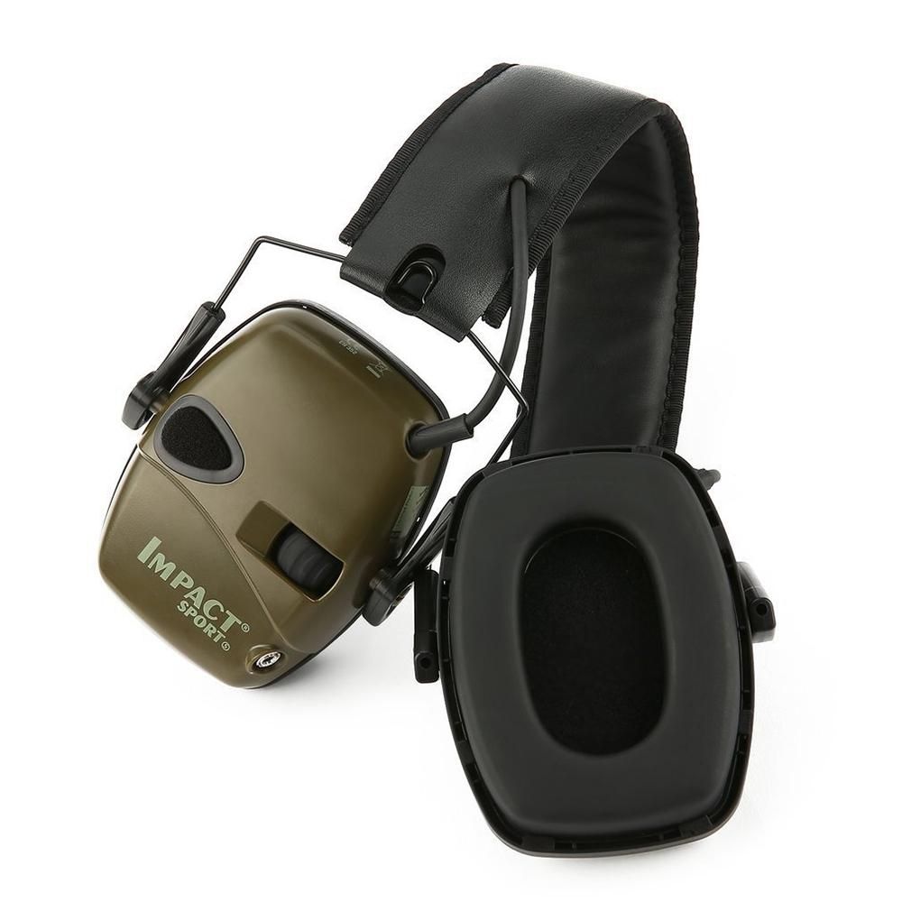 Outdoor hunting tactical noise-cancelling headset machine intelligent noise-isolating noise-cancelling earmuffs cross-border explosion ArmyGreen