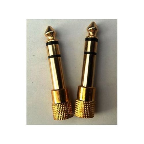 6.3mm 1 4" Male Plug To 3.5mm 1 8" Female Jack Stereo - 2pcs