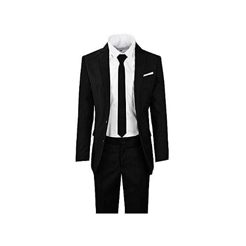 Men's Black Slim Fit Corporate Suit