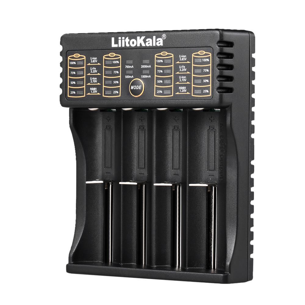 LiitoKala Lii-402 Smart Battery Charger 1.2V 3.7V 3.2V 3.85V AA/AAA for 18490 18350 17670 17500 16340 14500 10440 Batteries