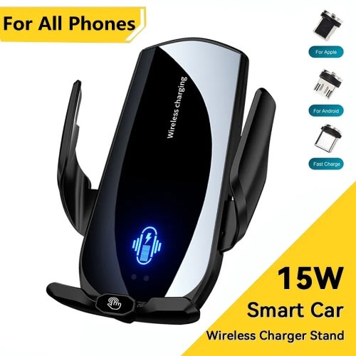Wireless Car Charger Stand - Air Vent Car Mount - 15W
