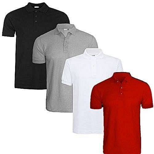 Polo Shirt For Men - 4 In 1 Set