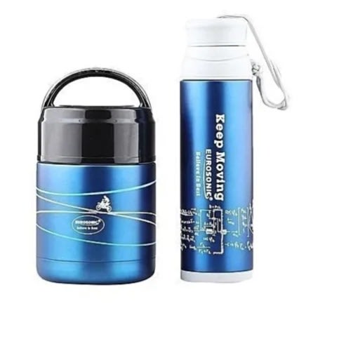 Food & Water Flask Combo - Blue