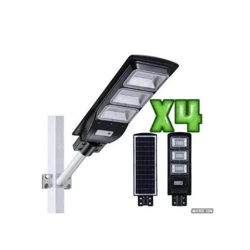 4Pcs Of Solar Street Light @reduced Price+free Poles - 45W