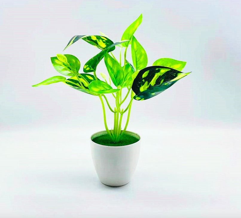 Artificial Potted Flower - Spotted Taro