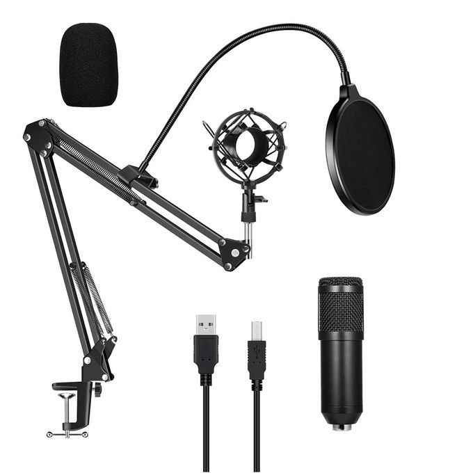 USB 192kHZ/24bit Podcast Recording Microphone Kit