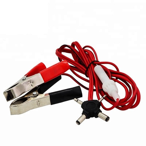 Battery Alligator Clamp To Cross DC Plug Power Charger Cable