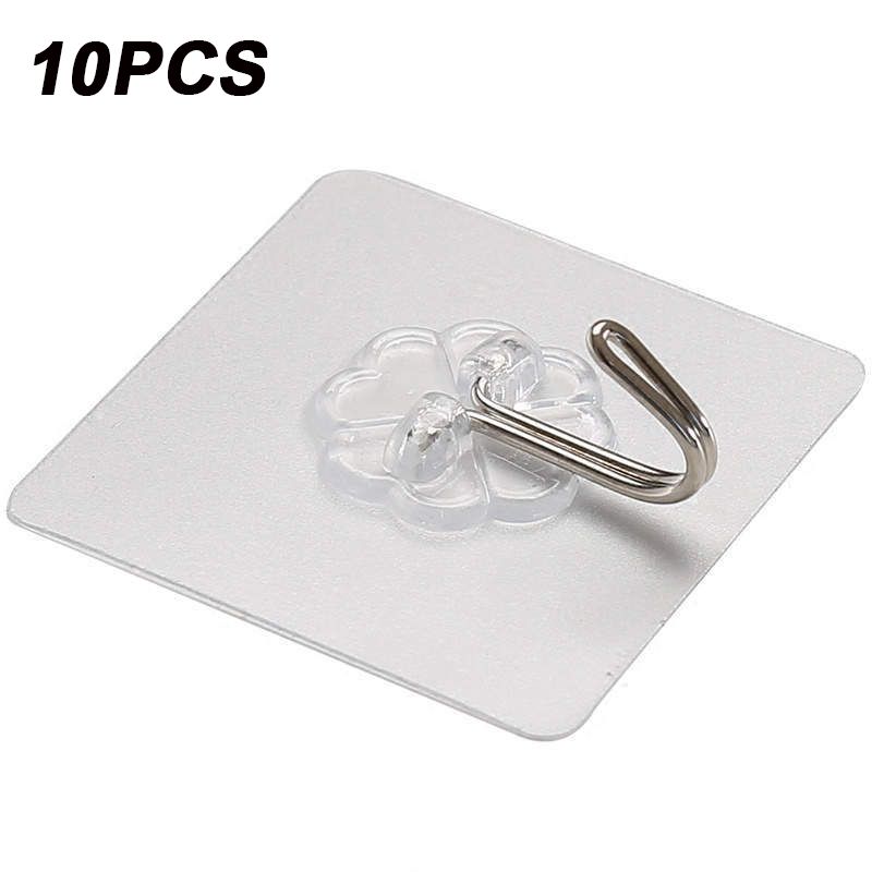 Transparent Hook Self-adhesive Door Wall Hook Hanger Hook