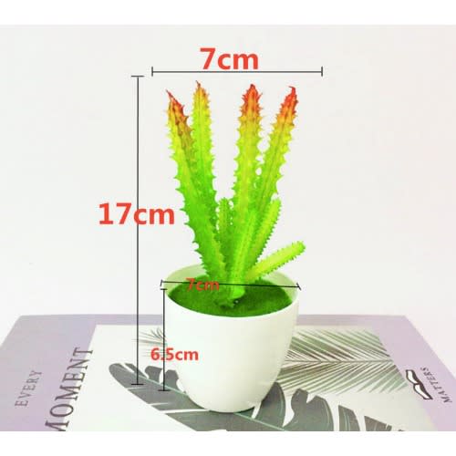 Artificial Cactus Flower Plant - Green