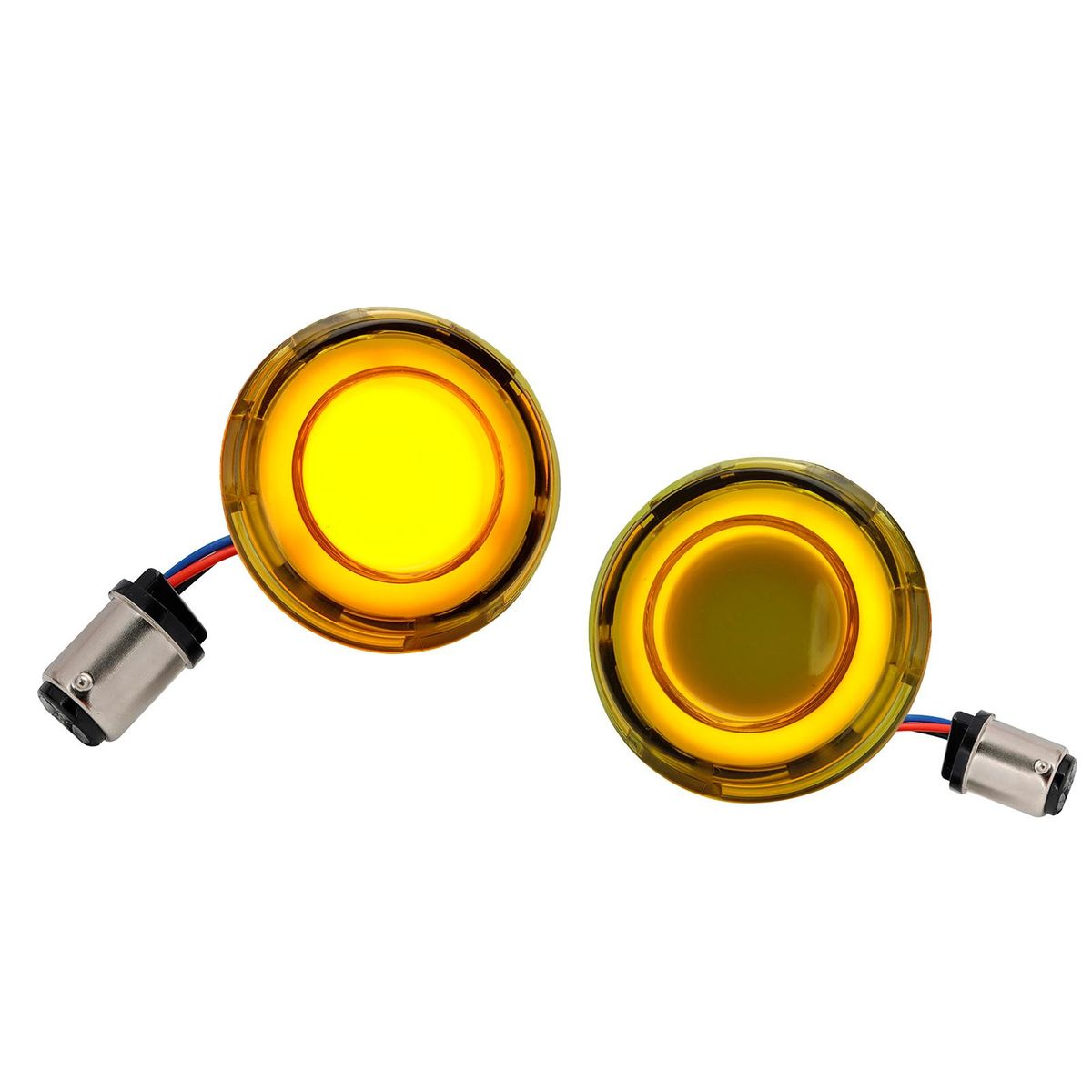 2inch Front/Rear Turn Signal Light Running Light 87 LED  Bulbs, Waterproof Strong Stability Impact Resistance Turn Signal Lamps Replacement for Dyna Softail Touring Street Glide  Road King 1997-2021