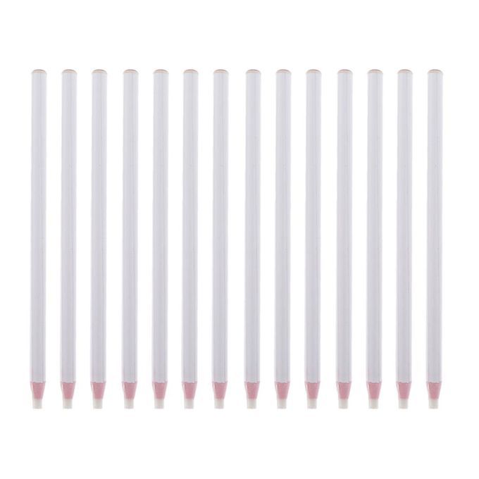 12pcs White Peel Off Markers Chinagraph Grease Pencil For Metal Glass