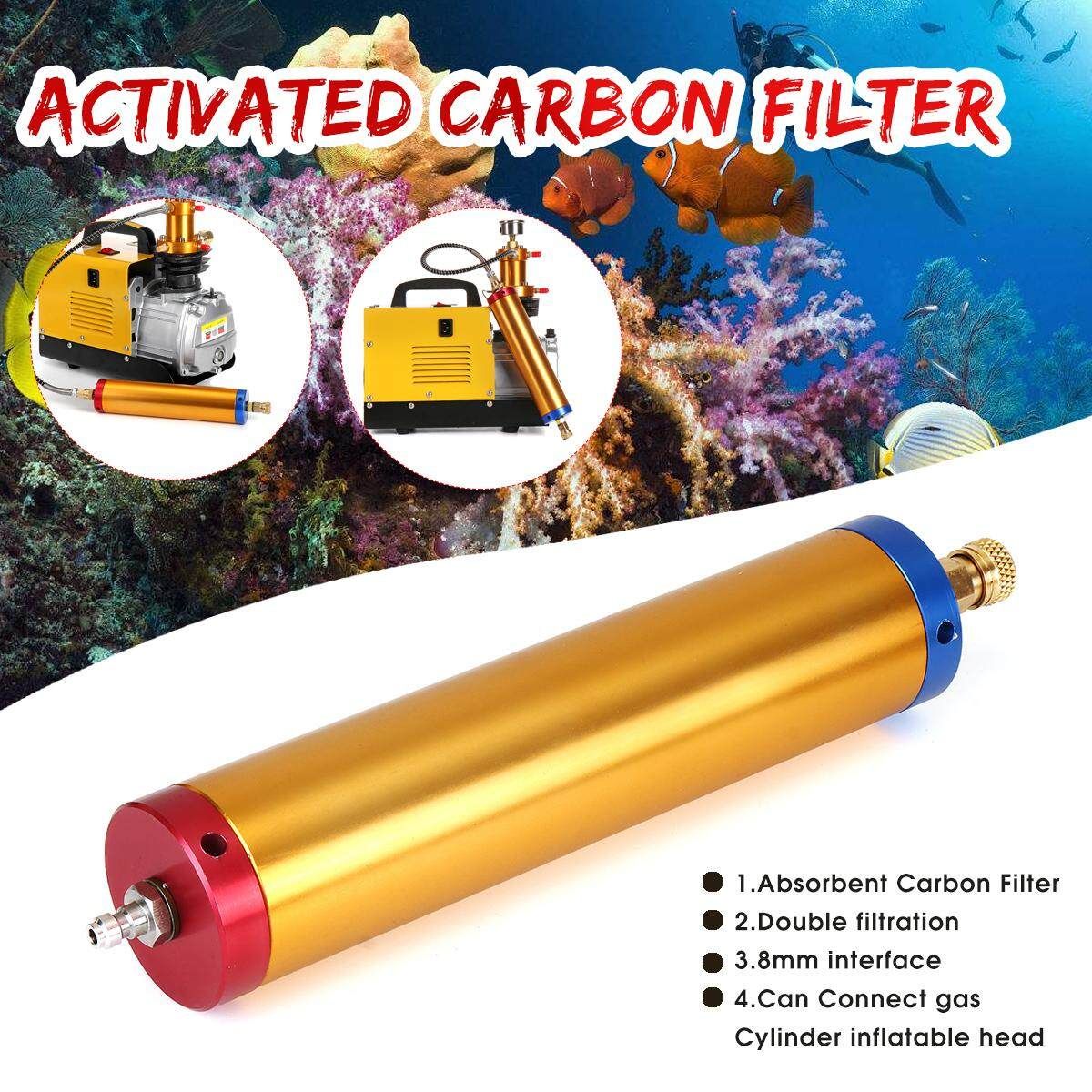 Metal Activated Carbon Filter For Pneumatic Gas Cylinder Diving Breathing Pump