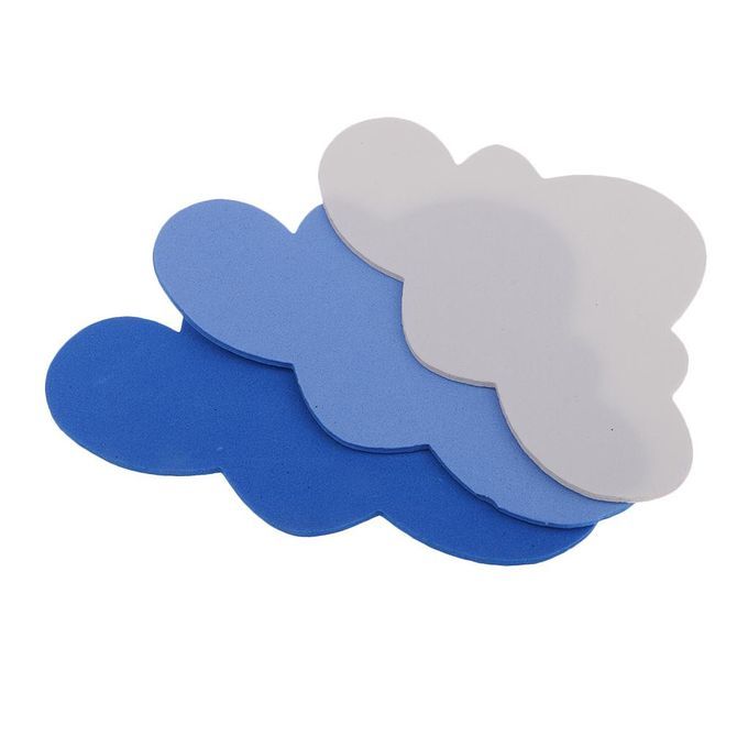 24Pcs Wall Stickers For Kids Clouds Shape DIY Kindergarten Wall Decals