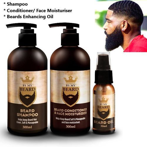 Instant Facial Rapid Beard Growth Oil, Shampoo & Conditioner
