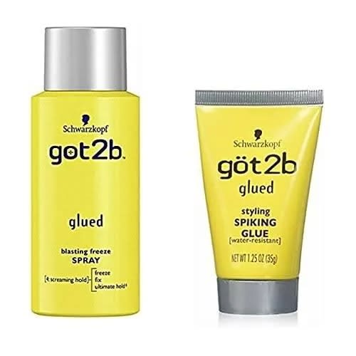 Schwarzkopf Got2b Glued Freeze Spray- 100ml + Styling Spiking Glue 35g