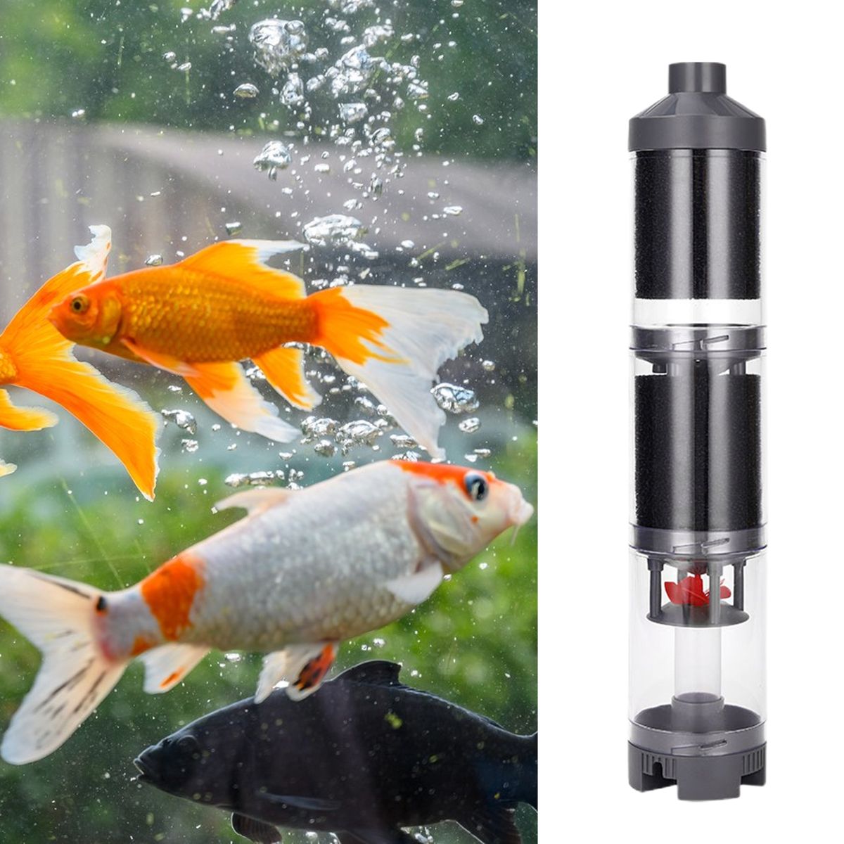 Fish Sewage Collector External Aquarium Waterfall Filter Pump C