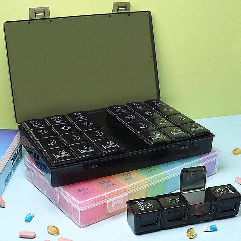 Seven-day 28-grid Large-capacity Pill Box