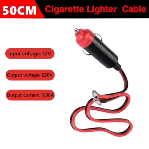 12V 15A Male Plug Car Cigarette Lighter Adapter