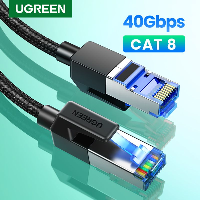 Cat 8 Ethernet Cable 40Gbps 2000Mhz Network RJ45 LAN Cord 5M