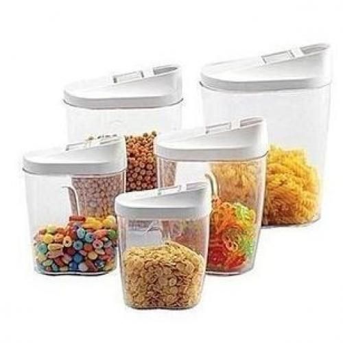Classy Container Set With Easy Pour Lids, 10 Piece