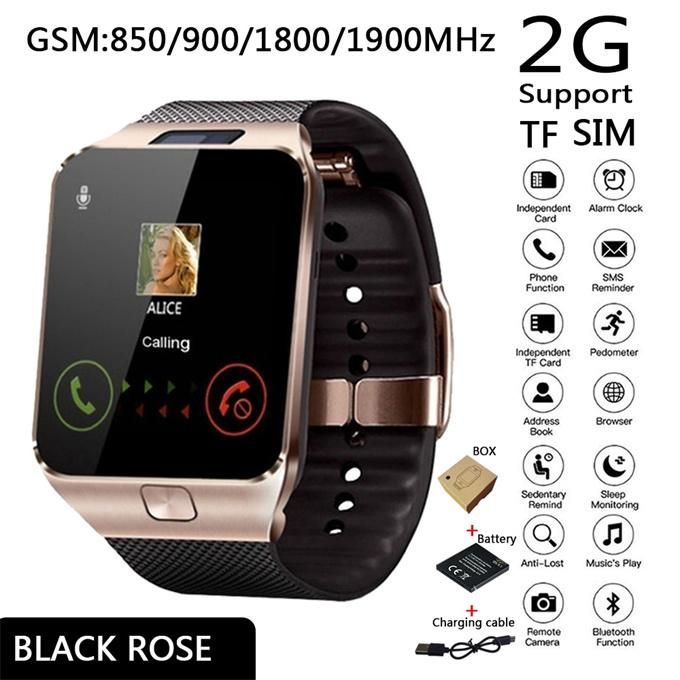 DZ09 Gold Smart Watch Men Ladies Watch For Ios Android