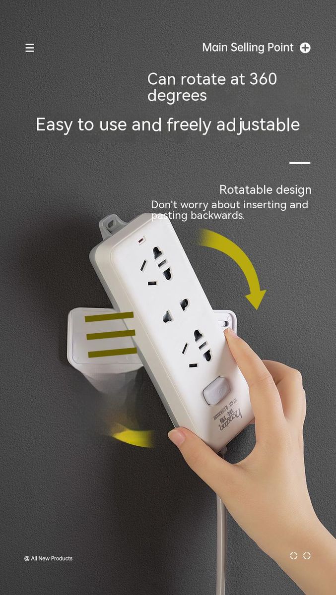 Cable Holder Adhesive Socket Wall-Mounted Management Cord Organizer