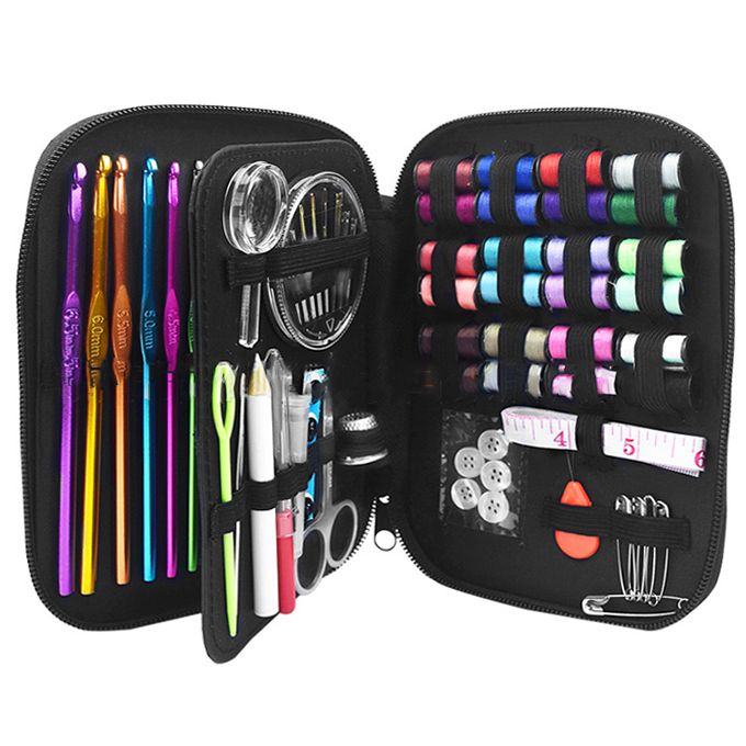 102 Pcs Crochet Hooks Set With Sewing Tool Accessories Gift Storage Bag