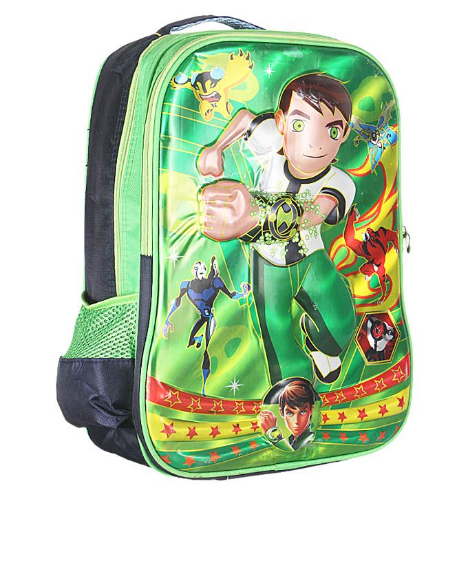 School Bag Kids School Bag BEN 10 - Green/Black