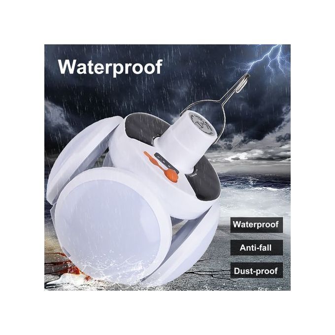 Foldable Rechargeable Solar Powered Bulb Light Camping