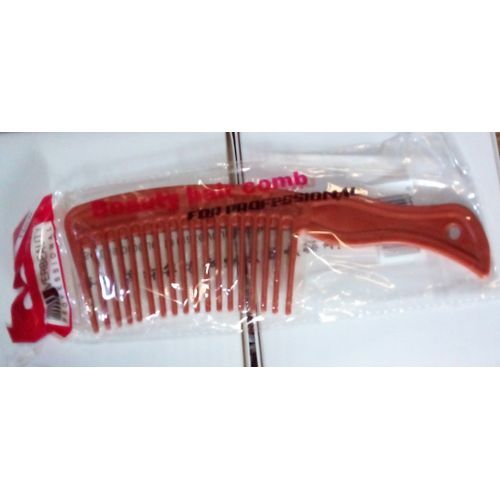 BIG PLASTIC DE - TANGLE WIDE TOOTH COMB BROWN