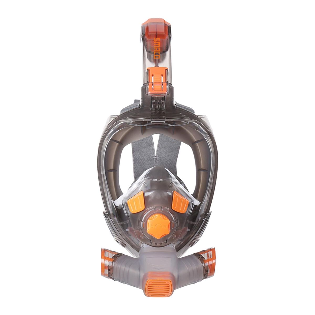 Snorkel Full Face Cover with Foldable Dry Snorkel Tube Anti-Fog Anti-Leak Snorkeling Face Cover with Camera Mount Storage Bag
