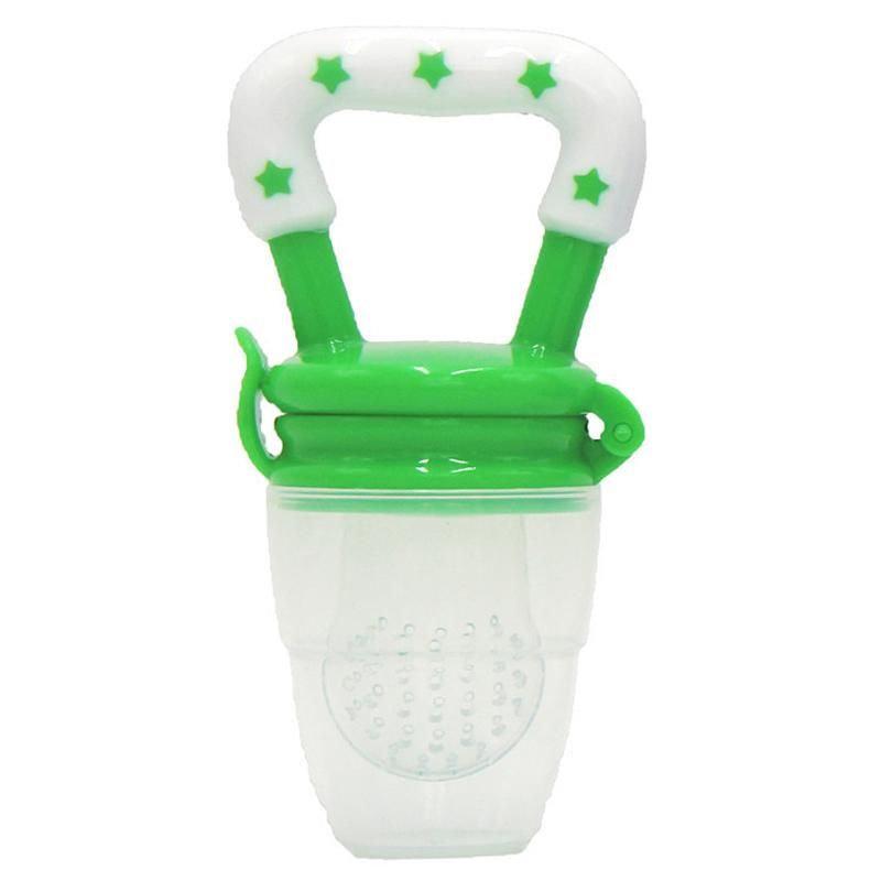 Cute Jelly Color Portable Baby Bite Pacifier Feeder Nipple