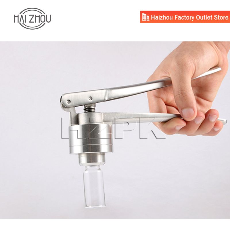 Aluminum Lids Vial 20mm Manual Small Glass Bottle Tool Vial Crimper Capping Sealing Machine Laboratory