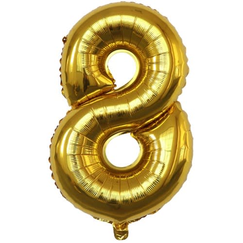 32'' Balloon Birthday Decorations Age 8