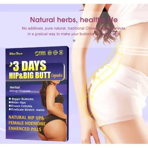 Winstown 3 Day Hip & Big Butt Capsule - 600mg X 10 Capsules
