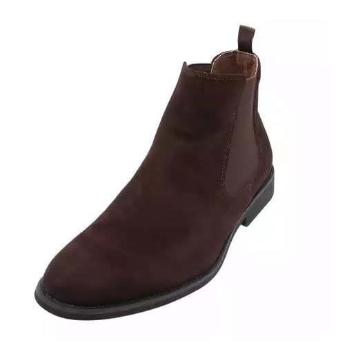 Suede Chelsea Boots - Brown
