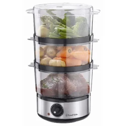 Compact 3-tier Food & Vegetable Steamer - 800W -7L