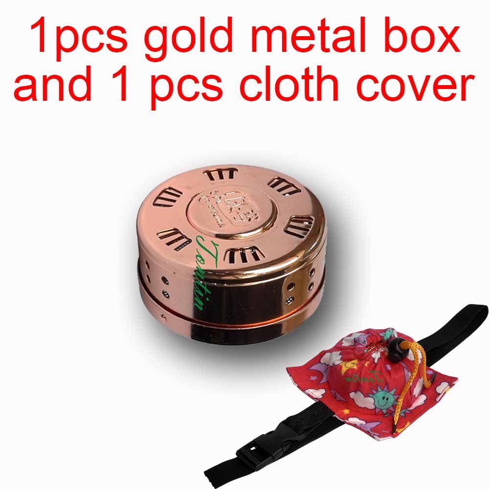Gift Hot Beauty Metal Chart Roller New Tool Thicken Health Moxibustion Moxa Box Copper English